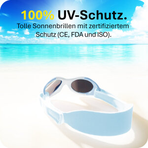 Mausito Baby Sonnenbrille Baby Surfer Rosa UV400 – Sicherer Sonnenschutz für Babys