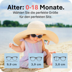 Mausito Baby Sonnenbrille Baby Surfer Rosa UV400 – Sicherer Sonnenschutz für Babys