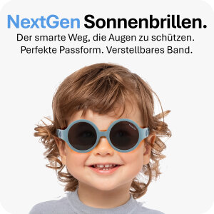 Mausito The Hippie Kinder Sonnenbrille - 2-5 Jahre - Stone Blue – Flexibel, UV400 & BPA-frei