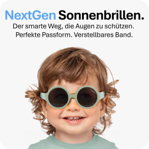 Mausito The Hippie Kinder Sonnenbrille - 6-24 Monate - Stone Blue – Flexibel, UV400 & BPA-frei