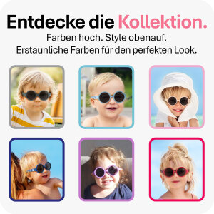 Mausito The Hippie Kinder Sonnenbrille - 6-24 Monate - Rose – Flexibel, UV400 & BPA-frei