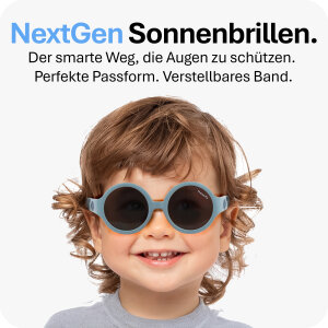 Mausito The Hippie Kinder Sonnenbrille - 6-24 Monate - Stone Blue – Flexibel, UV400 & BPA-frei