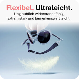 Mausito The Hippie Kinder Sonnenbrille - 6-24 Monate - Stone Blue – Flexibel, UV400 & BPA-frei