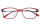 Praktische OFFICE Multifokal Bildschirm-Lesebrille mit Blaulichtfilter in Rot
