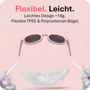 Mausito The Nomad Kinder Sonnenbrille - 3-6 Jahre - Rose – Flexibel, UV400 & BPA-frei