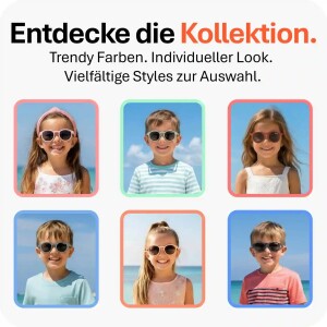 Mausito The Nomad Kinder Sonnenbrille - 3-6 Jahre - Rose – Flexibel, UV400 & BPA-frei