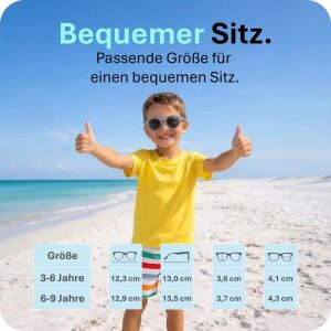 Mausito The Nomad Kinder Sonnenbrille - 3-6 Jahre - Navy – Flexibel, UV400 & BPA-frei
