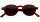 Retro - Sonnenbrille FIJI aus recyceltem Kunststoff in modernem Dunkelrot