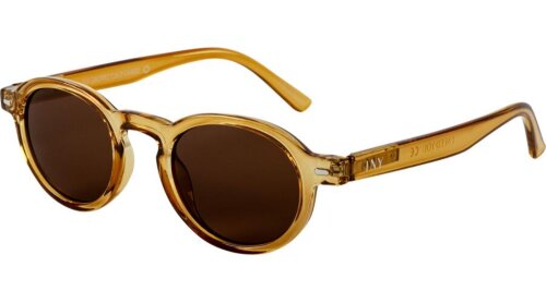 Retro - Sonnenbrille FIJI aus recyceltem Kunststoff in modernem Grün - Gold