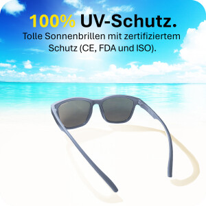 Mausito The Boho Kinder Sonnenbrille - 3-6 Jahre - Navy - Flexibel, UV400 & BPA-frei