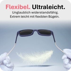 Mausito The Boho Kinder Sonnenbrille - 3-6 Jahre - Navy - Flexibel, UV400 & BPA-frei