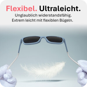 Mausito The Boho Kinder Sonnenbrille - 3-6 Jahre - Stone Blue – Flexibel, UV400 & BPA-frei