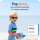 Mausito The Boho Kinder Sonnenbrille - 3-6 Jahre - Stone Blue – Flexibel, UV400 & BPA-frei
