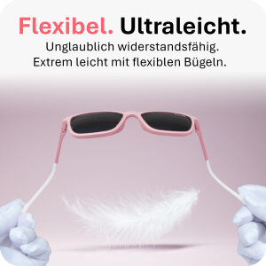 Mausito The Boho Kinder Sonnenbrille - 6-9 Jahre - Rose – Flexibel, UV400 & BPA-frei