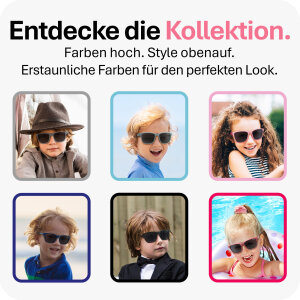 Mausito The Boho Kinder Sonnenbrille - 6-9 Jahre - Rose – Flexibel, UV400 & BPA-frei