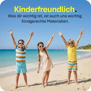 Mausito The Boho Sonnenbrille Jugendliche - 9-14 Jahre - Black – Flexibel, UV400 & BPA-frei