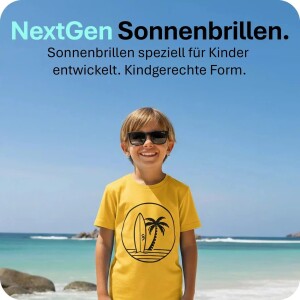 Mausito The Boho Sonnenbrille Jugendliche - 9-14 Jahre - Black – Flexibel, UV400 & BPA-frei