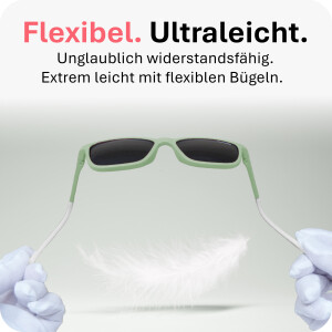 Mausito The Boho Kinder Sonnenbrille - 3-6 Jahre - Mint - Flexibel, UV400 & BPA-frei
