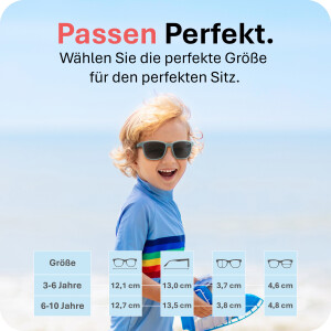 Mausito The Boho Kinder Sonnenbrille - 3-6 Jahre - Mint - Flexibel, UV400 & BPA-frei