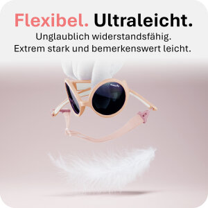 Mausito The Hippie Kinder Sonnenbrille - 6-24 Monate - Peach – Flexibel, UV400 & BPA-frei