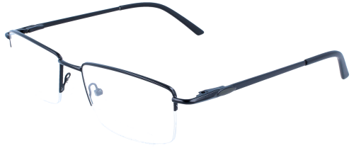 Unkomplizierte Nylorbrille JAMAL mit Federscharnier und individueller Sehstärke in Schwarz