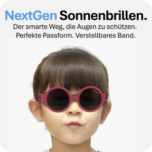 Mausito The Hippie Kinder Sonnenbrille - 2-5 Jahre - Magenta – Flexibel, UV400 & BPA-frei