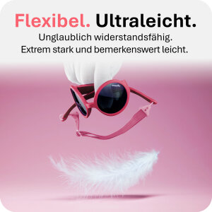 Mausito The Hippie Kinder Sonnenbrille - 2-5 Jahre - Magenta – Flexibel, UV400 & BPA-frei