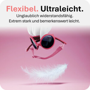 Mausito The Hippie Kinder Sonnenbrille - 6-24 Monate - Magenta – Flexibel, UV400 & BPA-frei
