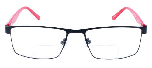 Bifokalbrille BODO mit Bügeln in sportlicher Optik & individueller Stärke in Schwarz