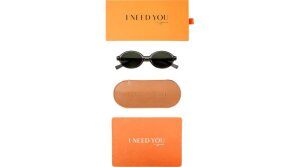 Hübsche Sonnenbrille CAPRI in Grau aus recyceltem Kunststoff