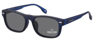Montana Eyewear MRC1B Kunststoff Lesebrille in Blau mit optionalem Sonnenclip