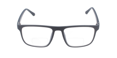 Komfortable Bifokalbrille Auke in Schwarz mit flexiblem Federscharnier für jeden Tag