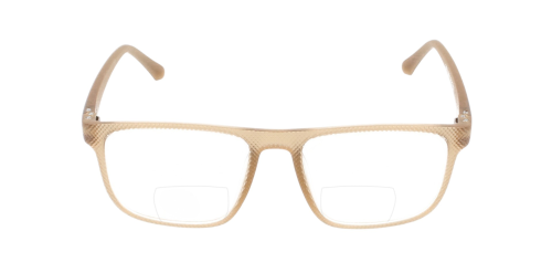 Komfortable Bifokalbrille Auke in Braun mit flexiblem Federscharnier für jeden Tag