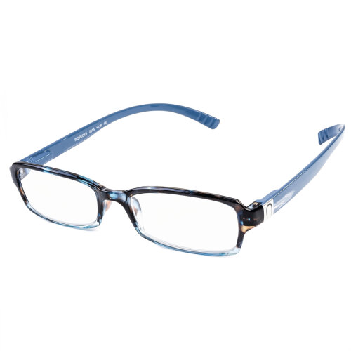 SPECNECS Lesebrille mit Federscharnier und extra langen Bügeln in Blau-Marmoriert
