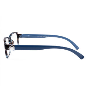 SPECNECS Lesebrille mit Federscharnier und extra langen Bügeln in Blau-Marmoriert