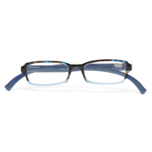 SPECNECS Lesebrille mit Federscharnier und extra langen Bügeln in Blau-Marmoriert