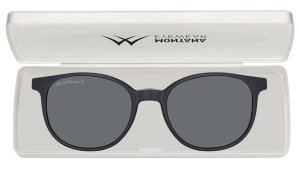 Montana Eyewear MRC-2 Lesebrille in Schwarz mit Magnet-Sonnenclip