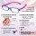 SPECNECS Lesebrille mit Federscharnier und extra langen Bügeln in Lila-Pink