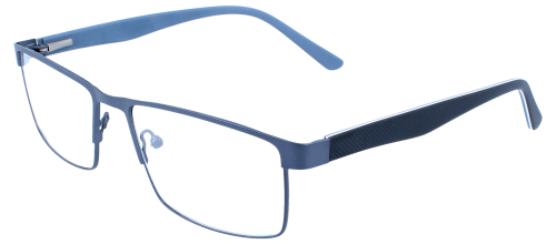 Korrektionsbrille BODO in sportlichem Design, Federscharnier & individueller Sehstärke in Grau