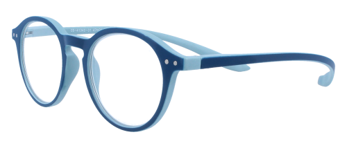 Lesebrille Theo für entspanntes Lesen mit Federscharnieren und Komfortbügeln in Blau