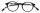 SPECNECS Lesebrille mit extra langen Bügeln in modernem Pantodesign in Schwarz