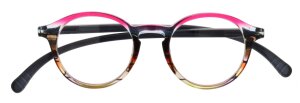 SPECNECS Lesebrille mit extra langen Bügeln in modernem Pantodesign in Rot