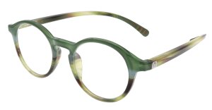 SPECNECS Lesebrille mit extra langen Bügeln in modernem Pantodesign in Grün