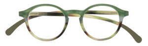 SPECNECS Lesebrille mit extra langen Bügeln in modernem Pantodesign in Grün
