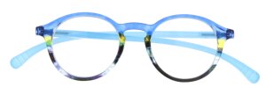 SPECNECS Lesebrille mit extra langen Bügeln in modernem Pantodesign in Blau