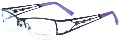 Stylische ProDesign Denmark 5127 Damen - Brillenfassung in Schwarz-Lila