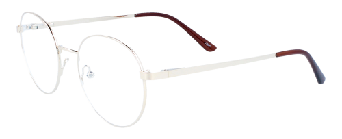 Runde Fernbrille mit Federscharnier - Retro Brille NANI in Gold
