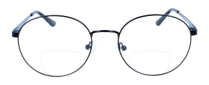 Bifokalbrille NANI - Schwarze Metallfassung im Retro -...