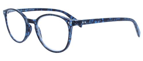 Komfortable Lesebrille Maila für den Alltag mit langlebigem Federscharnier in Blau/Havanna