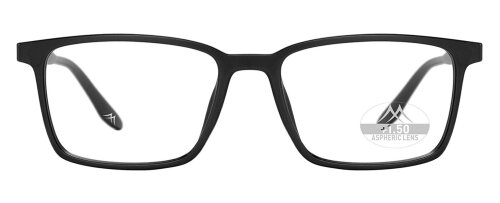 Montana Eyewear Lesebrille MRC-3 in Schwarz mit optionalem Sonnenclip